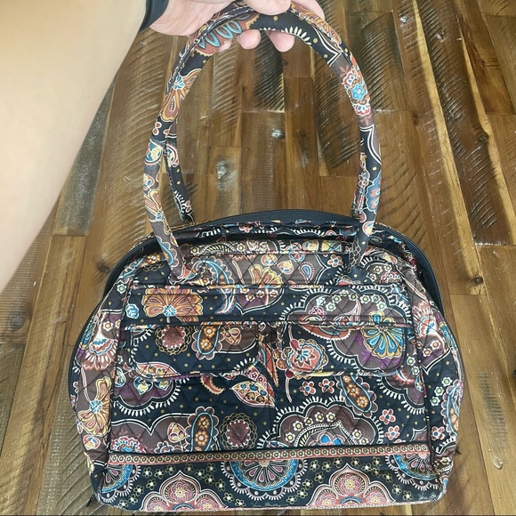 Black Floral Bandana Shoulder Bag - Picture 3 of 13
